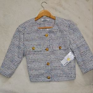 Tweed crop jacket